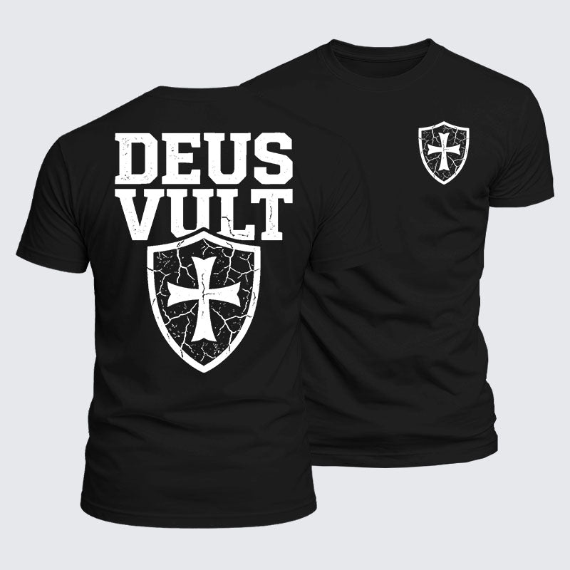 Luxe Mercerized Cotton Tee - Deus Vult