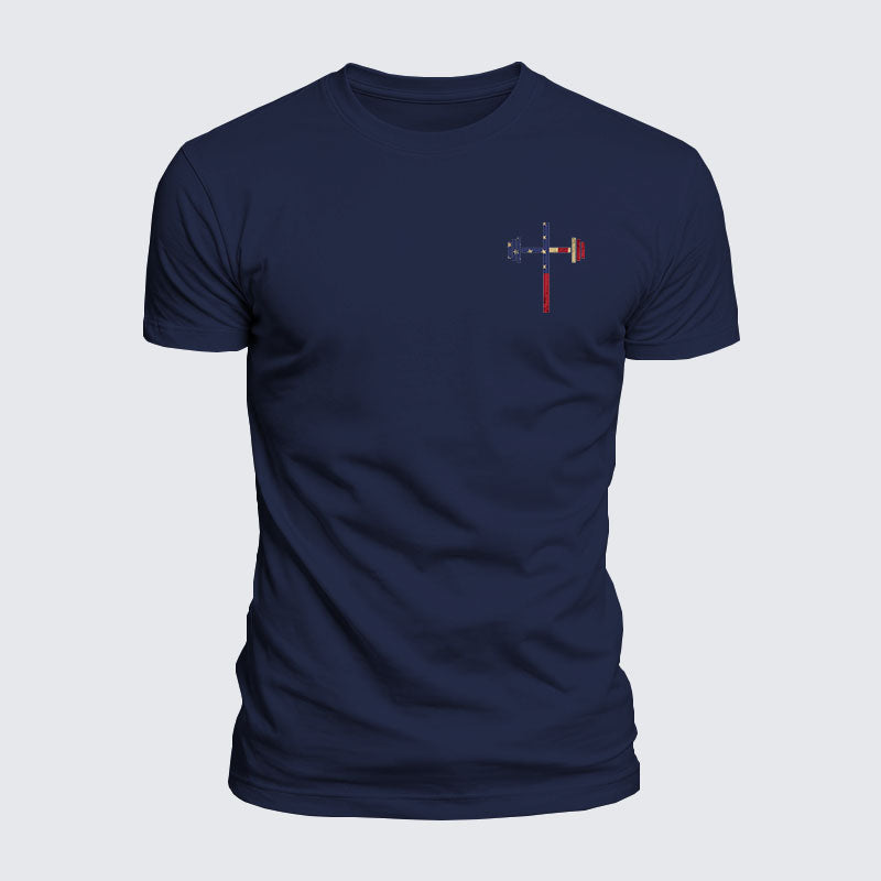 Luxe Mercerized Cotton Tee - God Bless America