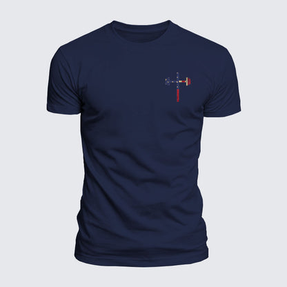 Luxe Mercerized Cotton Tee - God Bless America