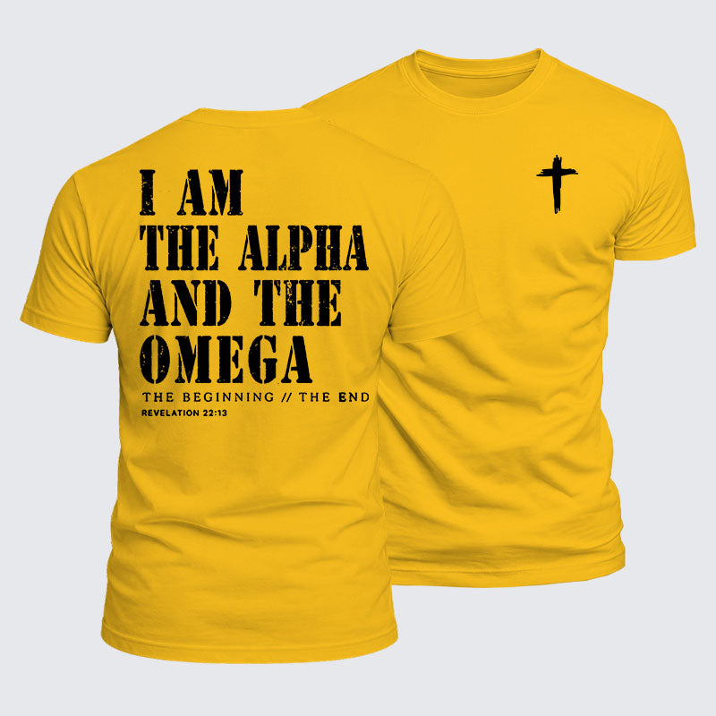 Luxe Mercerized Cotton Tee - I Am the Alpha and the Omega