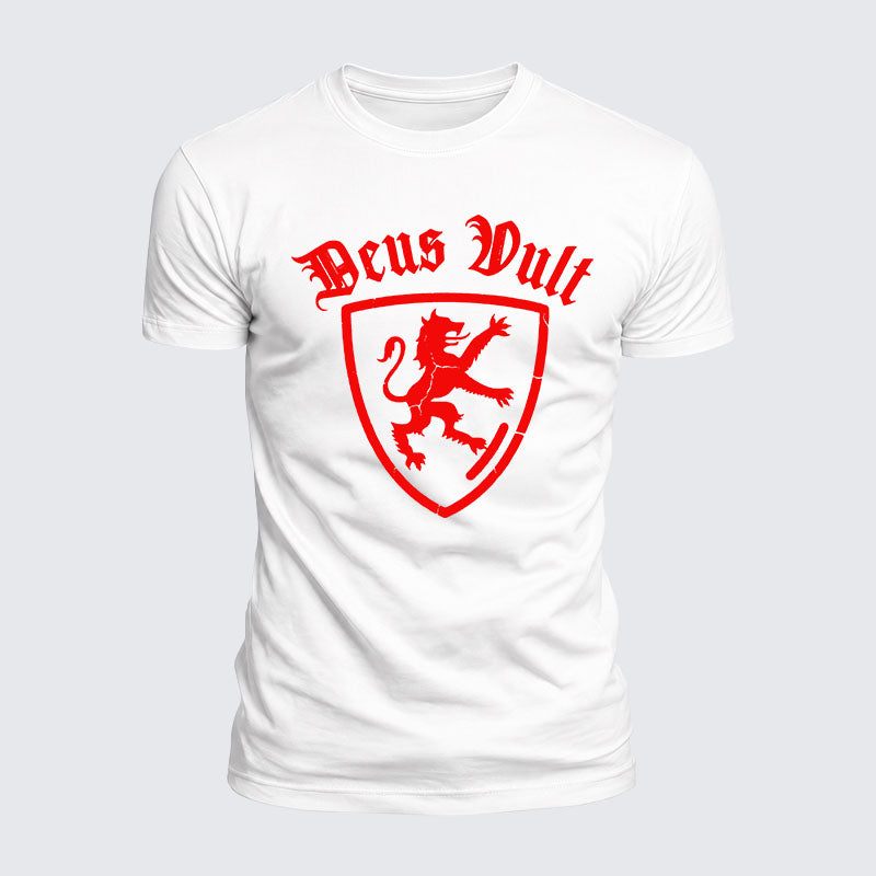 Luxe Mercerized Cotton Tee - Deus Vult
