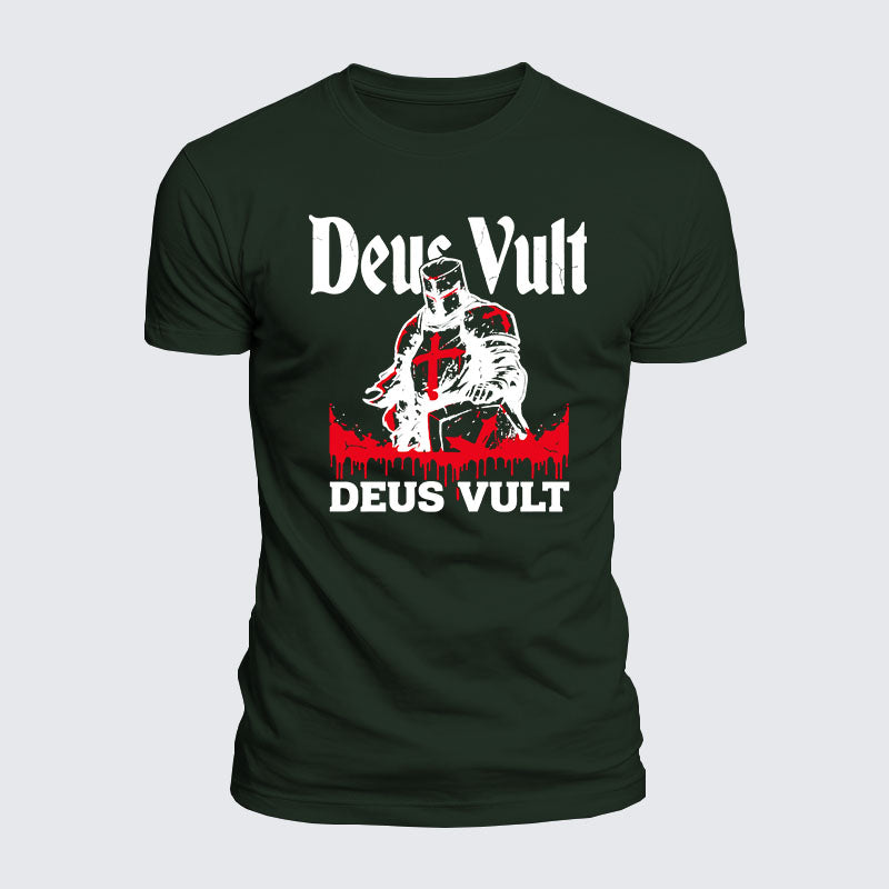 Luxe Mercerized Cotton Tee - Deus Vult