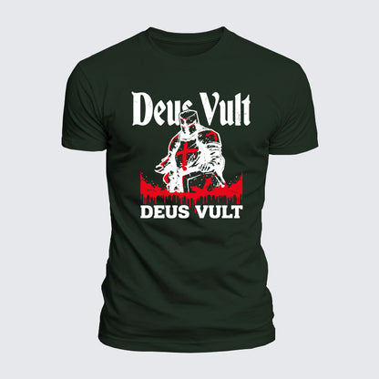 Luxe Mercerized Cotton Tee - Deus Vult