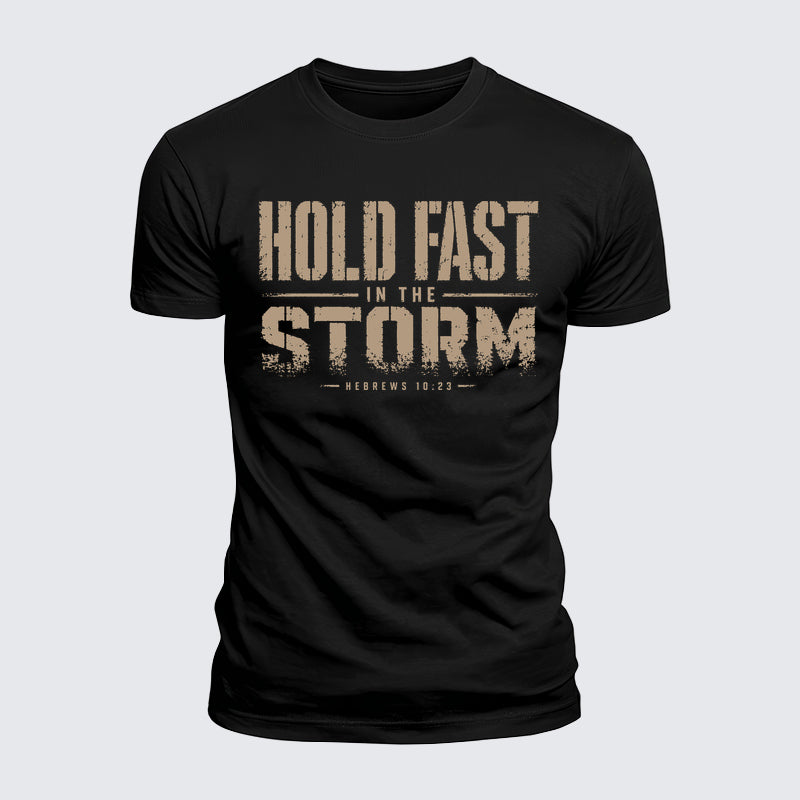 Luxe Mercerized Cotton Tee - Hold Fast In The Storm
