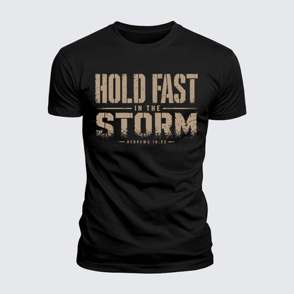 Luxe Mercerized Cotton Tee - Hold Fast In The Storm