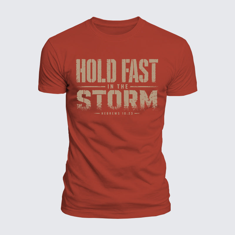 Luxe Mercerized Cotton Tee - Hold Fast In The Storm
