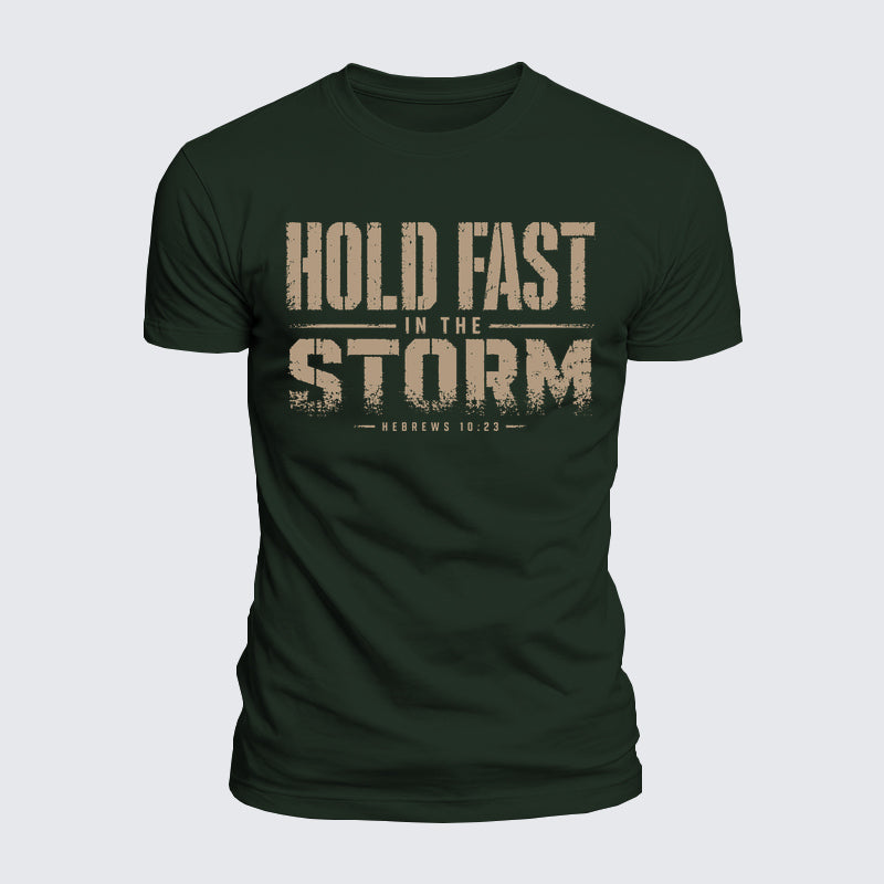 Luxe Mercerized Cotton Tee - Hold Fast In The Storm