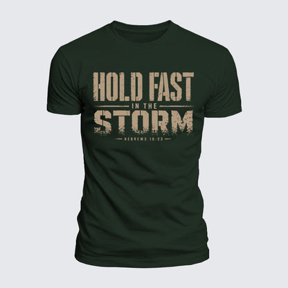 Luxe Mercerized Cotton Tee - Hold Fast In The Storm
