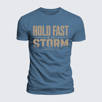 Luxe Mercerized Cotton Tee - Hold Fast In The Storm