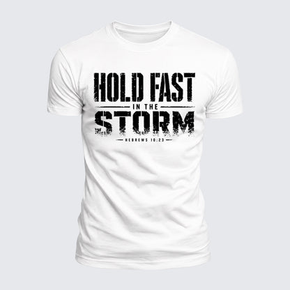 Luxe Mercerized Cotton Tee - Hold Fast In The Storm