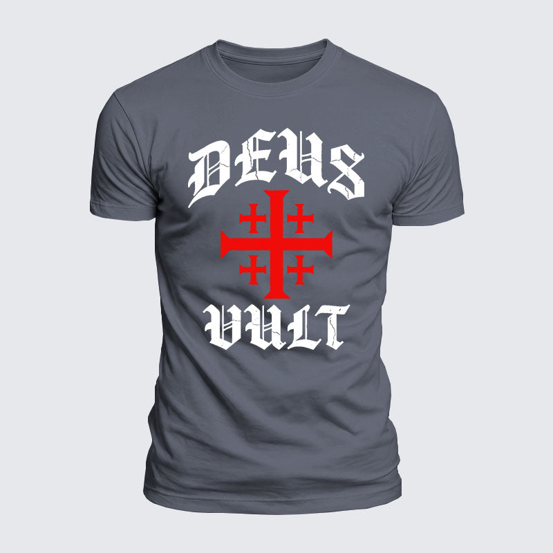 Luxe Mercerized Cotton Tee - Deus Vult