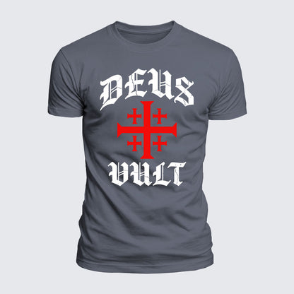 Luxe Mercerized Cotton Tee - Deus Vult