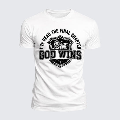 Luxe Mercerized Cotton Tee - God Wins I've Read the Final Chapter
