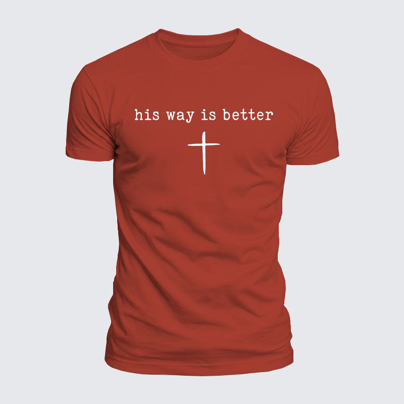 Luxe Mercerized Cotton Tee - His Way Is Better
