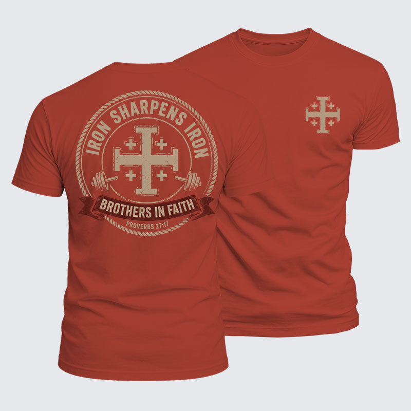 Luxe Mercerized Cotton Tee -  Iron Sharpens Brothers In Faith