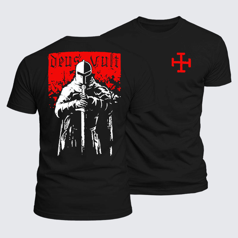 Luxe Mercerized Cotton Tee - Deus Vult