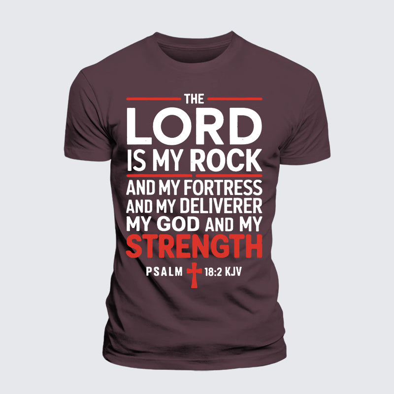 Luxe Mercerized Cotton Tee - Lord Is My Rock