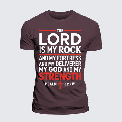 Luxe Mercerized Cotton Tee - Lord Is My Rock