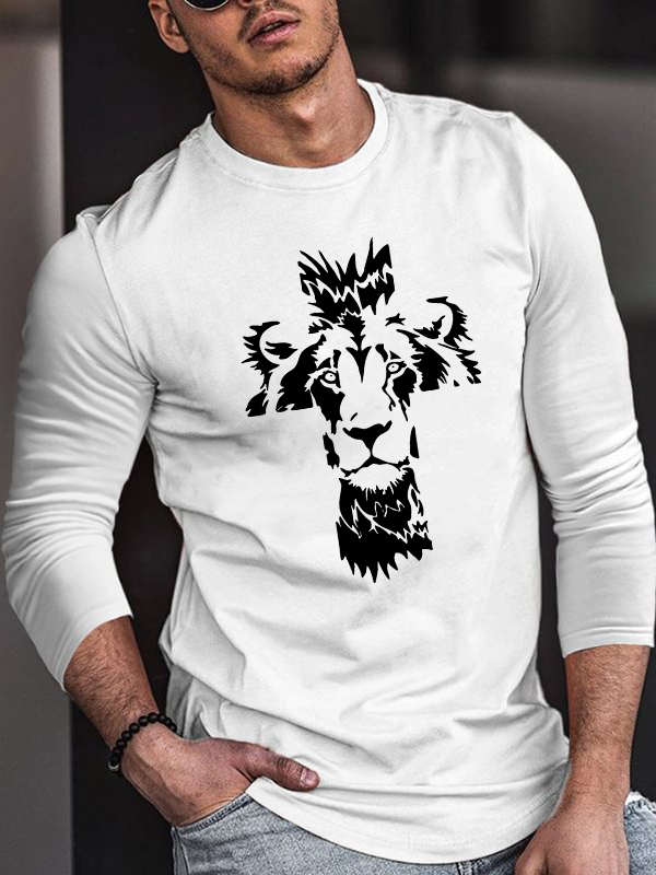 Cross Cotton Long Sleeve T-Shirt