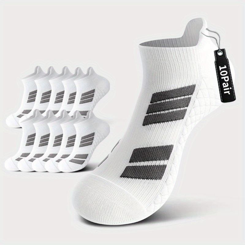 Stay-Put No-Show Sports Socks – （5-10Pairs）
