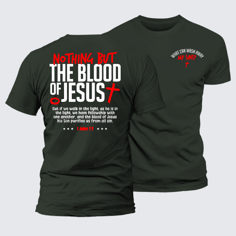Luxe Mercerized Cotton Tee - What Can Wash Away My Sins