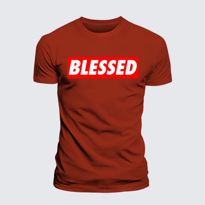 Luxe Mercerized Cotton Tee - Blessed