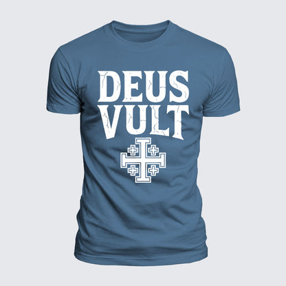 Luxe Mercerized Cotton Tee - Deus Vult