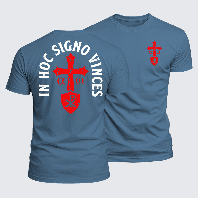 Luxe Mercerized Cotton Tee - In Hoc Signo Vinces