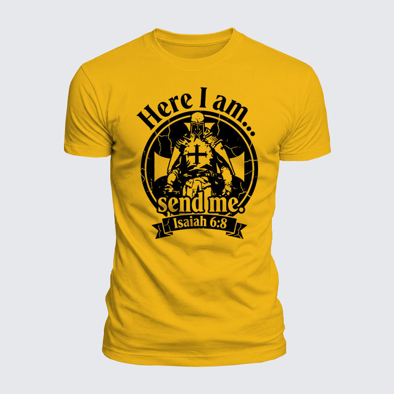 Luxe Mercerized Cotton Tee - Here I Am Send Me