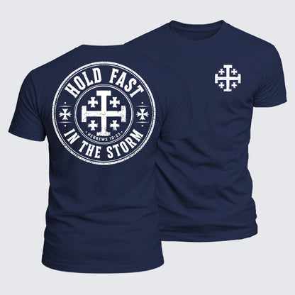 Luxe Mercerized Cotton Tee - Hold Fast In The Storm