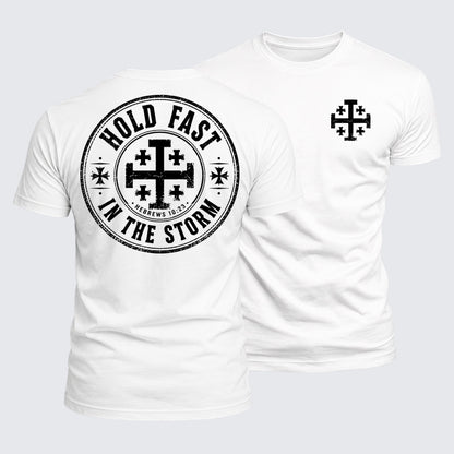 Luxe Mercerized Cotton Tee - Hold Fast In The Storm