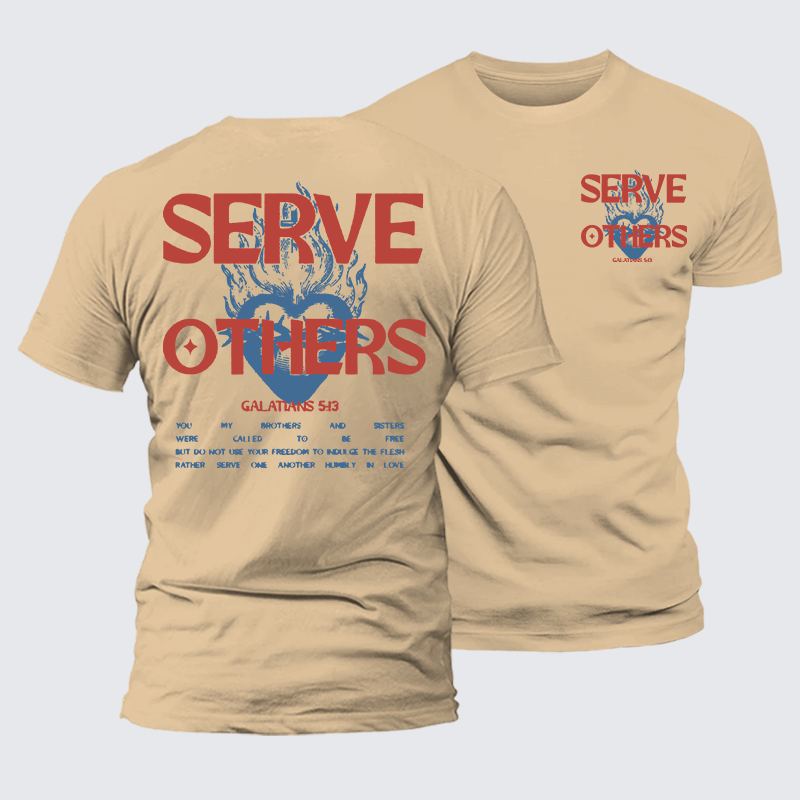 Luxe Mercerized Cotton Tee - Serve Others