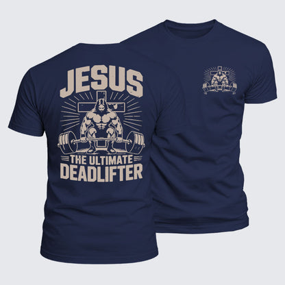 Luxe Mercerized Cotton Tee - Jesus The Ultimate Deadlifter
