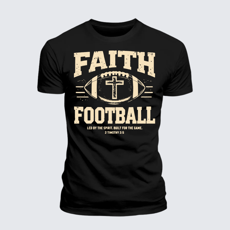 Luxe Mercerized Cotton Tee - FAITH & FOOTBALL