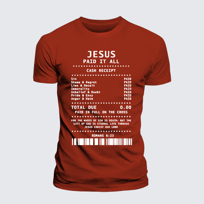 Luxe Mercerized Cotton Tee - Jesus Paid It All