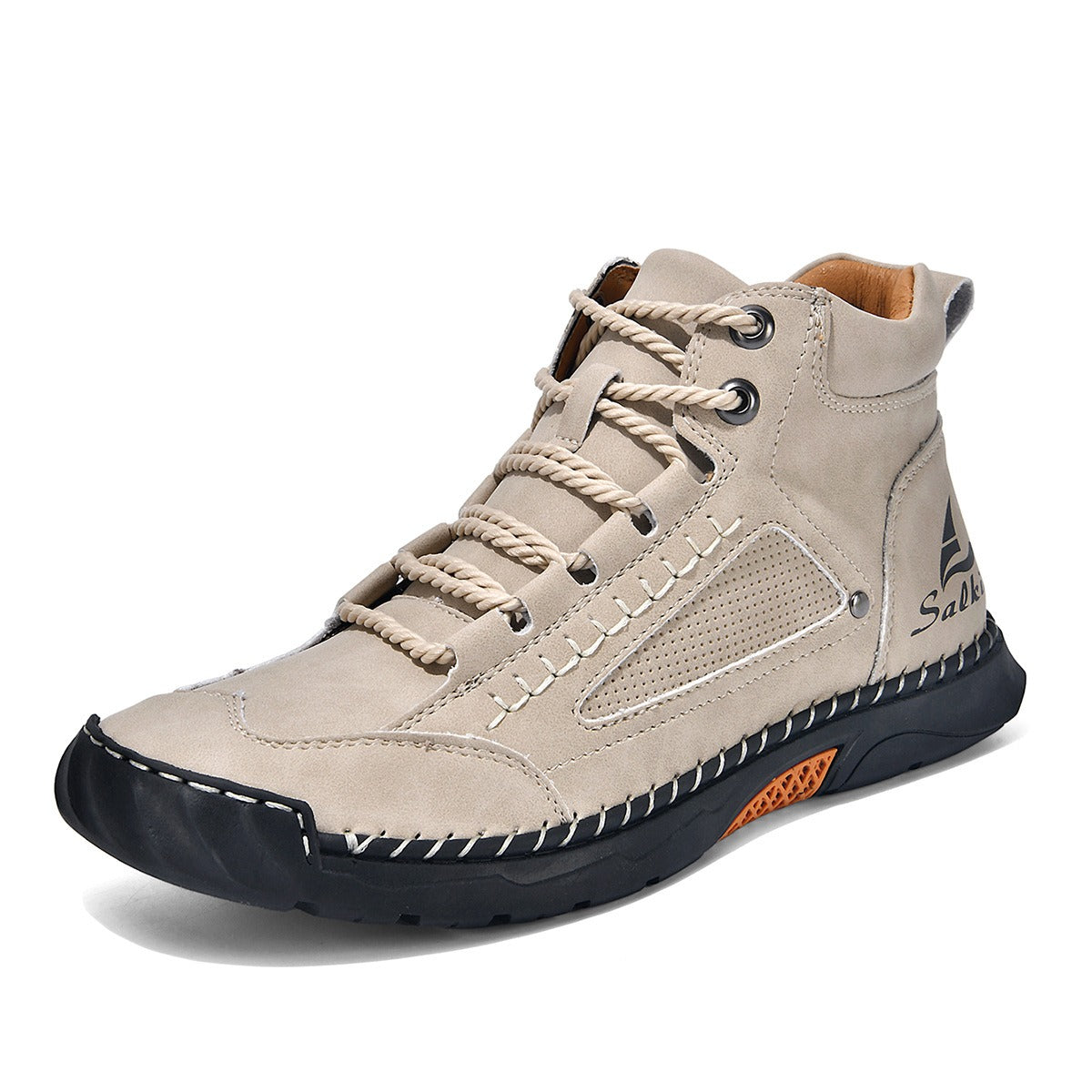 BIG SALE LIMITED STOCK! Men's Comfortable Handmade Leather Boots – Waterproof, Arch Support, Pressure Relief, Spacious Toe Box Outdoor Leather Shoes