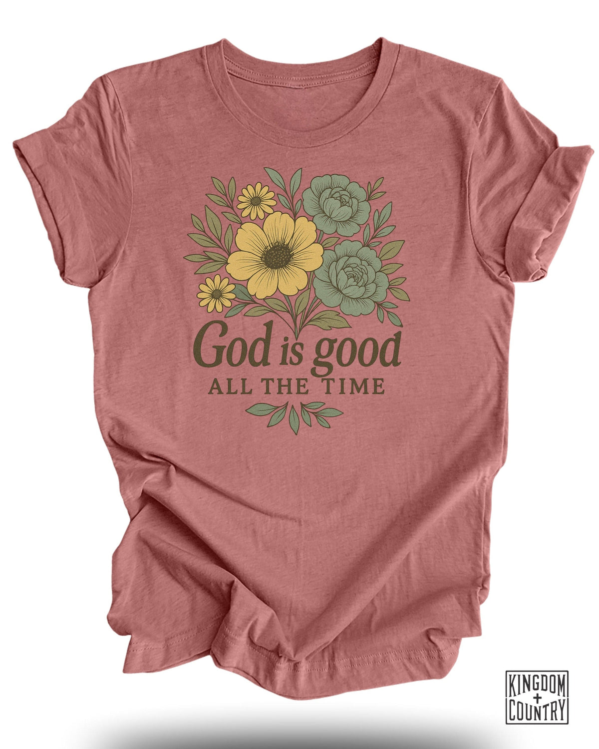 God Is Good Floral T-Shirt