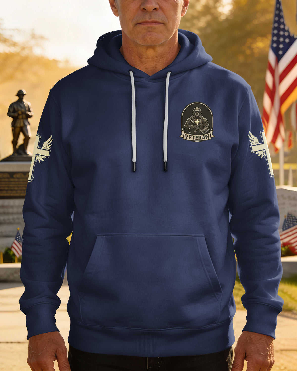 God Took The Strongest Americans All Over Print Hoodie