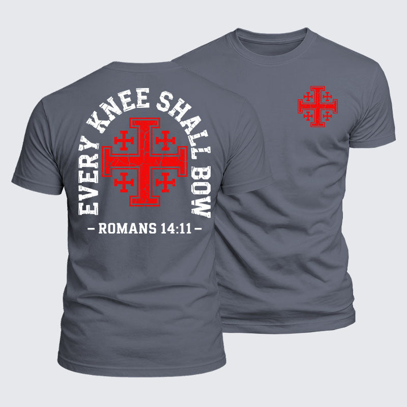 Luxe Mercerized Cotton Tee -  Every Knee Will Bow