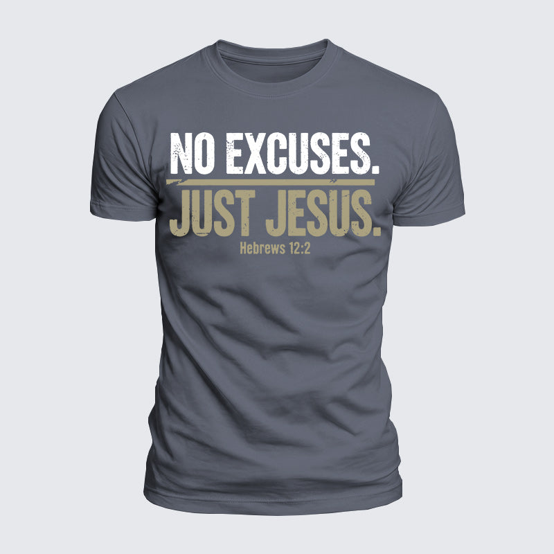 Luxe Mercerized Cotton Tee - No Excuses Just Jesus