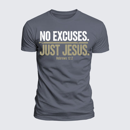 Luxe Mercerized Cotton Tee - No Excuses Just Jesus
