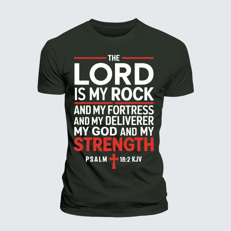 Luxe Mercerized Cotton Tee - Lord Is My Rock