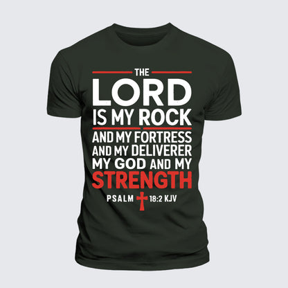 Luxe Mercerized Cotton Tee - Lord Is My Rock