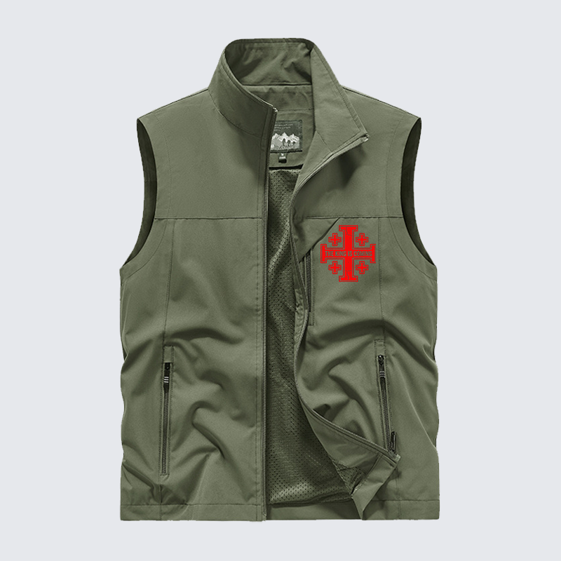 Yeshua The King Is Coming Hebrew Name Jesus God Christian Outdoor Quick-dry Vest