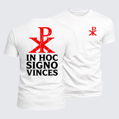 Luxe Mercerized Cotton Tee - In Hoc Signo Vinces