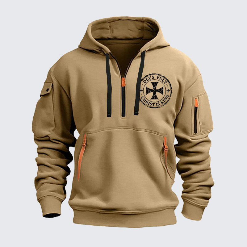 Zipper Hoodies - Deus Vult Christ Is King