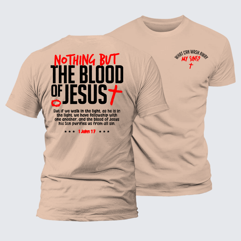 Luxe Mercerized Cotton Tee - What Can Wash Away My Sins