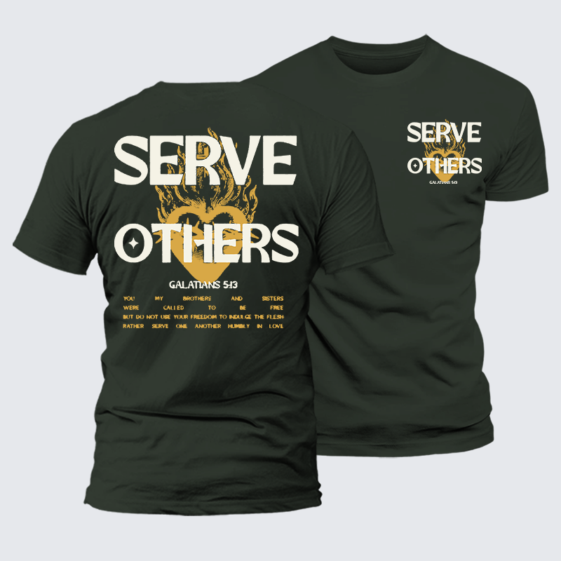 Luxe Mercerized Cotton Tee - Serve Others