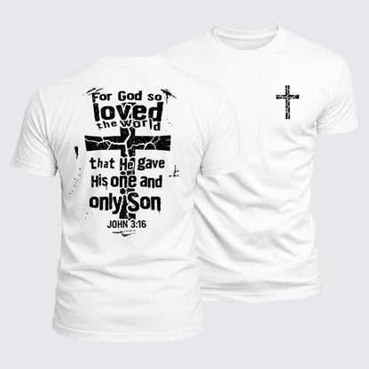 Luxe Mercerized Cotton Tee - For God So Loved The World