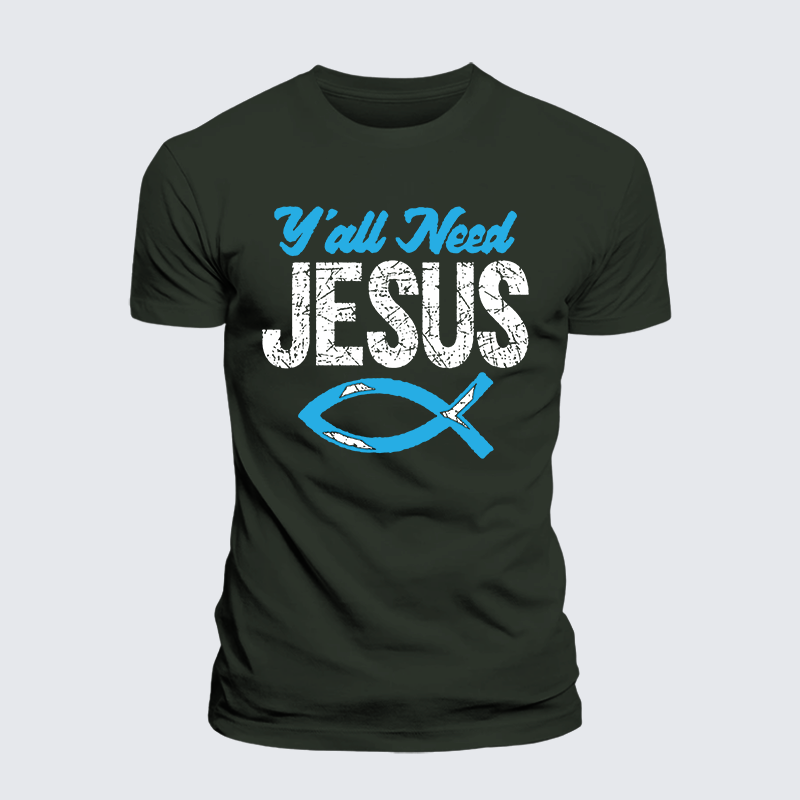 Luxe Mercerized Cotton Tee - Y'all Need Jesus